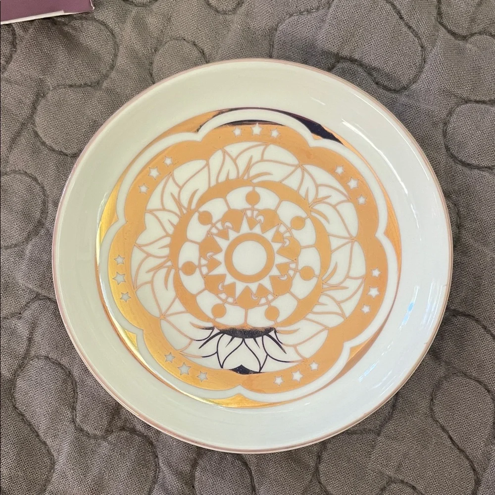 Cute Mandala Ring Dish NIB